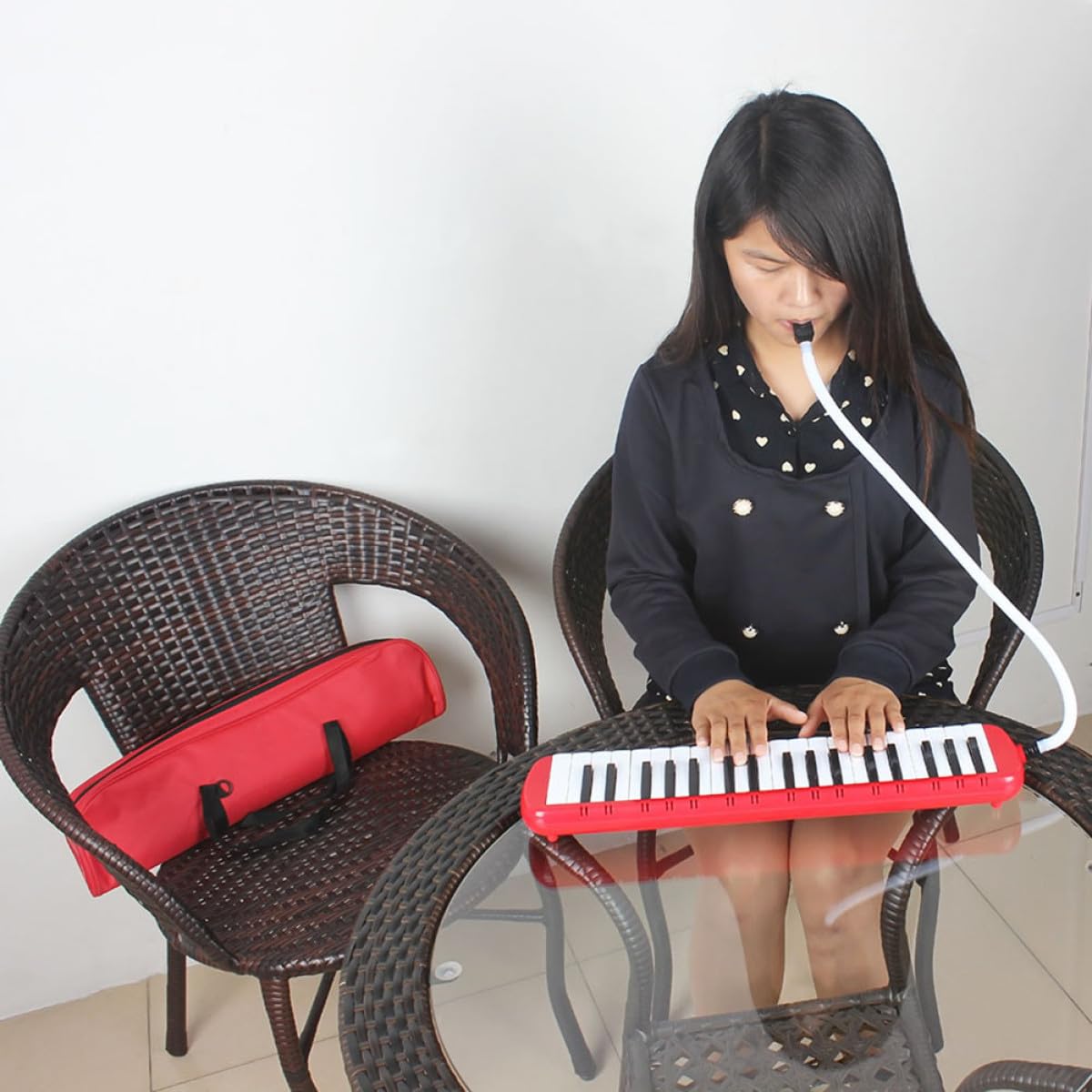 BESPORTBLE Mélodica Touches Piano Sans Batterie Pour Joueurs Débutants Et Avec Étui De Transport
