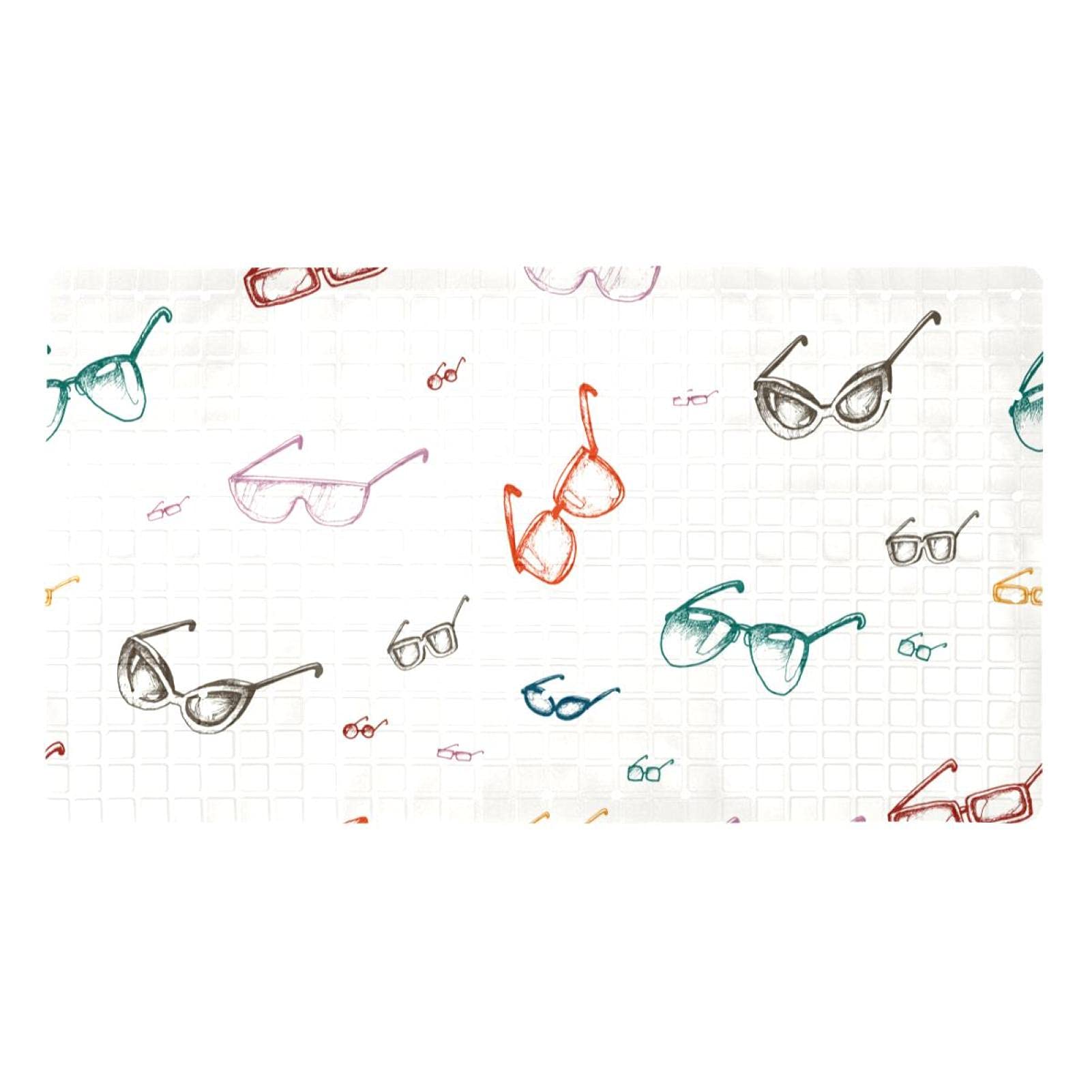 Tapis de baignoire antidérapant 40 x 70 cm avec trous de drainage et ventouses