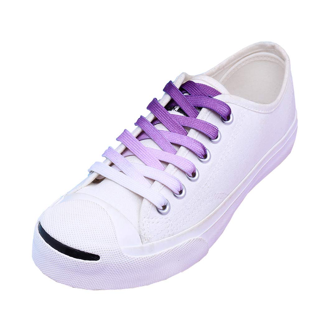 ShinefromCloud 47" Colorful Printed Shoelaces Wide Flat Shoe Laces for Sneakers Casual Shoes Fashion Accessories