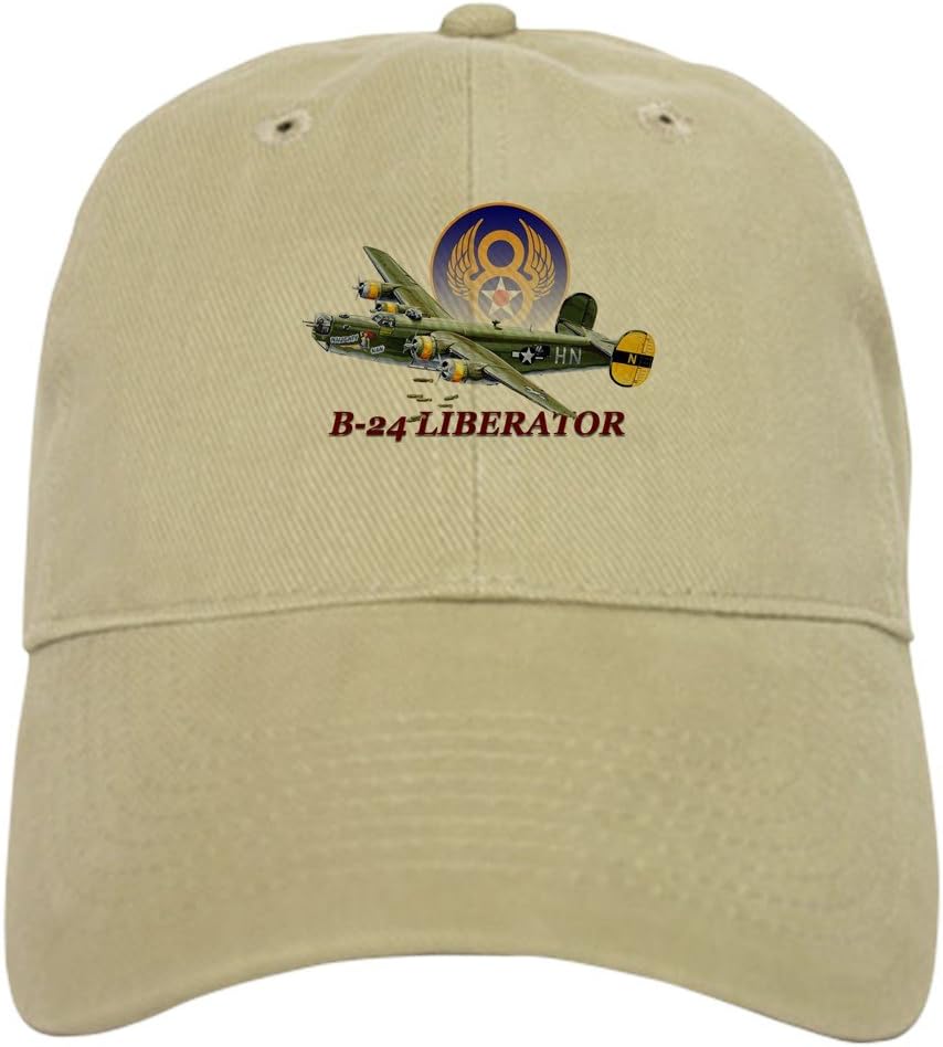 CafePress - 8Th Air Force B-24 Liberator - Baseball Cap with Adjustable Closure, Unique Printed Baseball Hat