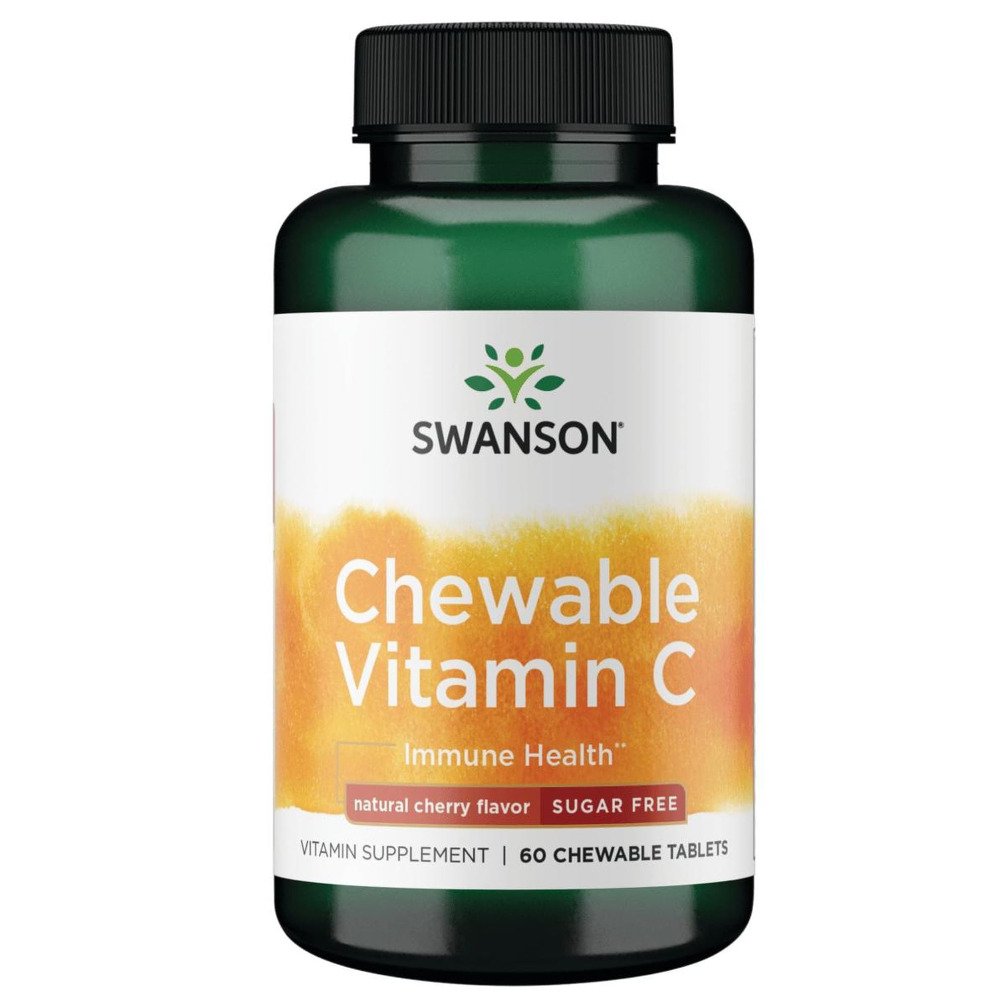 Swanson Sugar-Free Chewable Vitamin C Cherry, 60 Chewables