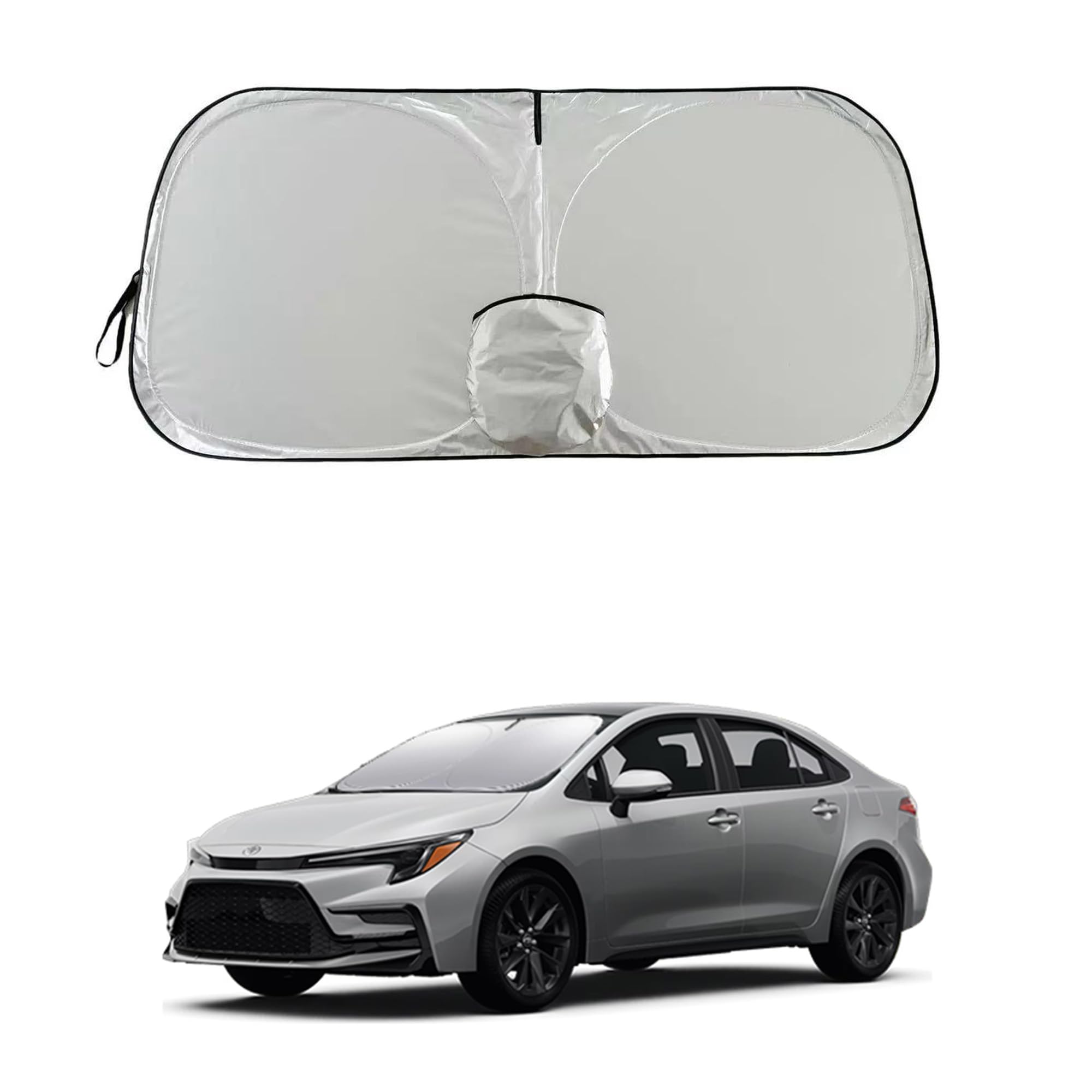 Corolla Windshield Sun Shade, Front Windshield Shade for Sun, Folding Sunshade Windshield Visor for Toyota Corolla 2002-2008.