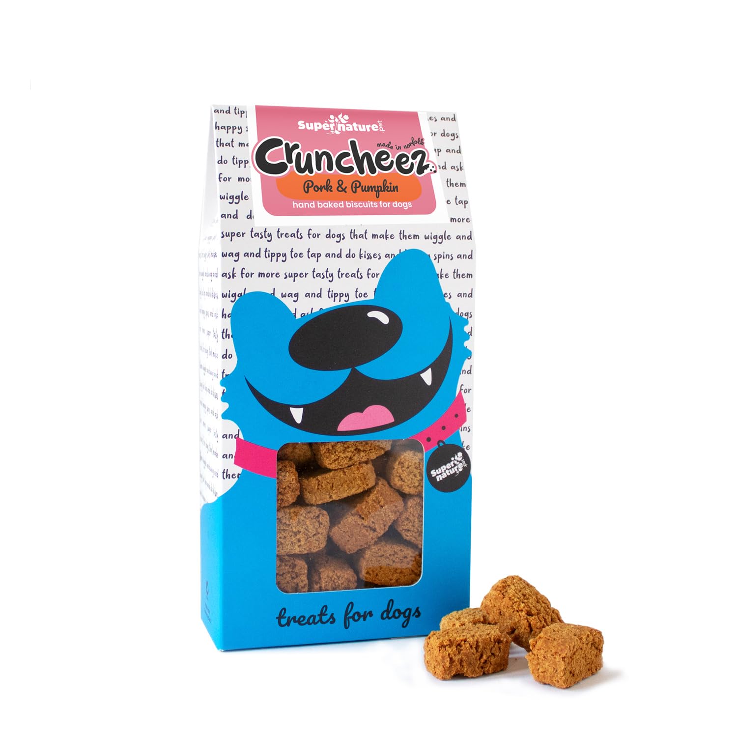 Supernature Cruncheez Pork and Pumpkin Dog Biscuits, 250g