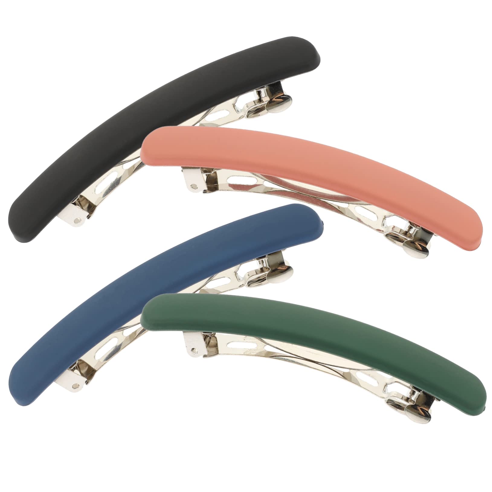 FRCOLOR 4er-set Haarspangen Französische Haarnadel Bequeme Flache Haarspangen Für Feine Frauen Und Mädchen 4 Stück X 4