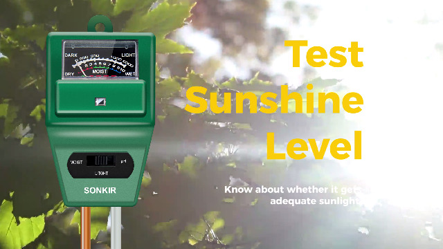 SONKIR Soil pH Meter, MS02 3-in-1 Soil Moisture/Light/pH Tester Gardening Tool Kits for Plant Care, Great for Garden… - Image 8