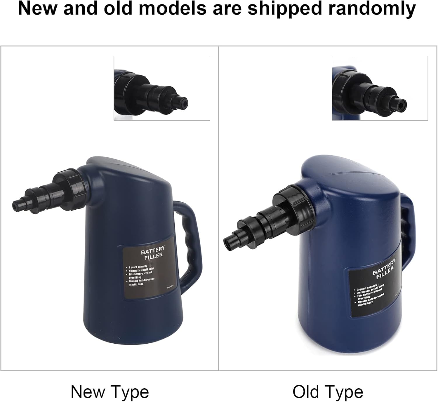 2L Car Battery Failler, Battery Water Filler Bottle Deep Cycle Battery Jug Auto Repair Tool 2L Liquid Filling Tool for DIY Car Maintenance, Workshops