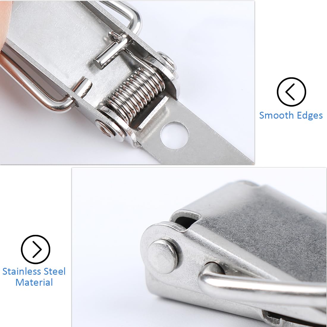 6 Clip Per Cassette Degli Attrezzi - In Acciaio Inox, 56 Mm - Per Cassetti, Armadi, Scatole - Foto 11