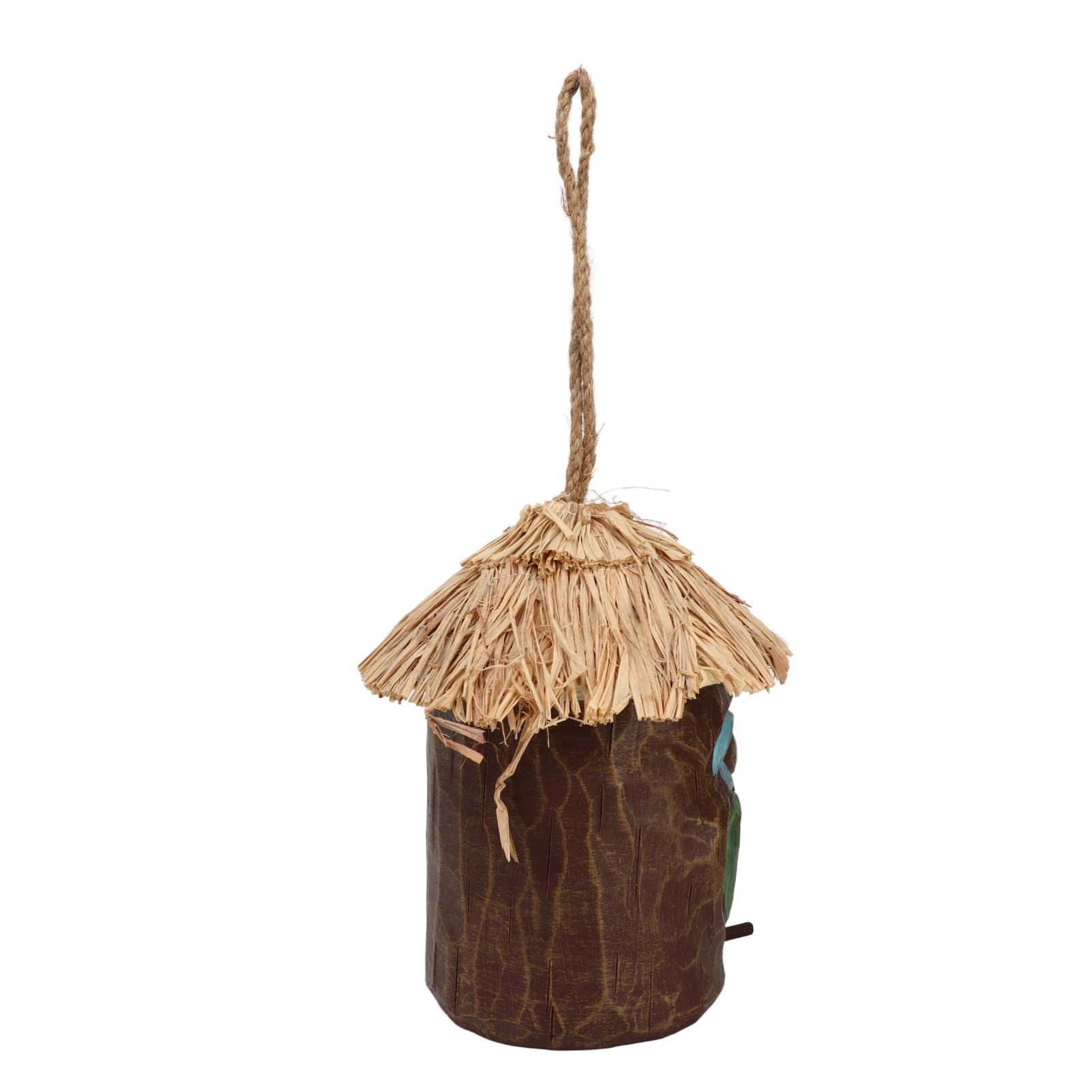 Casette per uccelli in legno simulato 20x12 cm, casette per uccelli artigianali, decorazioni per esterni da giardino e cortile, decorazioni da giardino in resina simulata