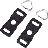 Vista 1 de Funda protectora de cuero para cámara con anillo de orejeta, gancho de anillo dividido triángulo para telémetro DSLR SLR cámara sin espejo
