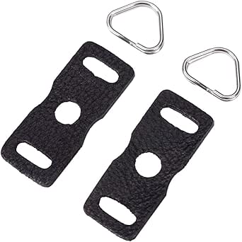VKO Leather Protector Cover Pad Lug Ring Camera Strap Triangle Split Ring Hook for DSLR SLR Rangefinder Mirrorless Camera W/Round Eyelet