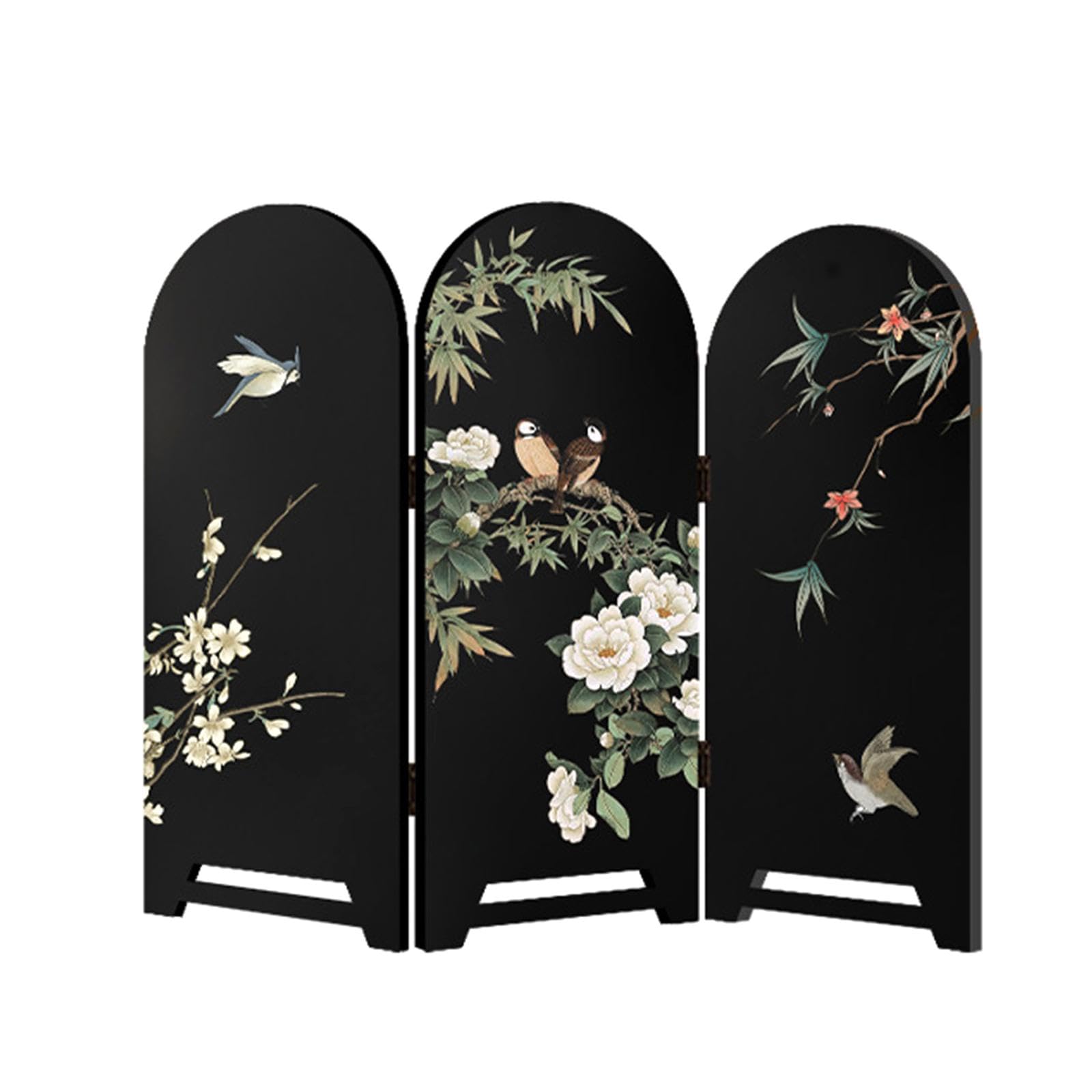 Panneau d'intimité d'art chinois et paravent de bureau pliable zen