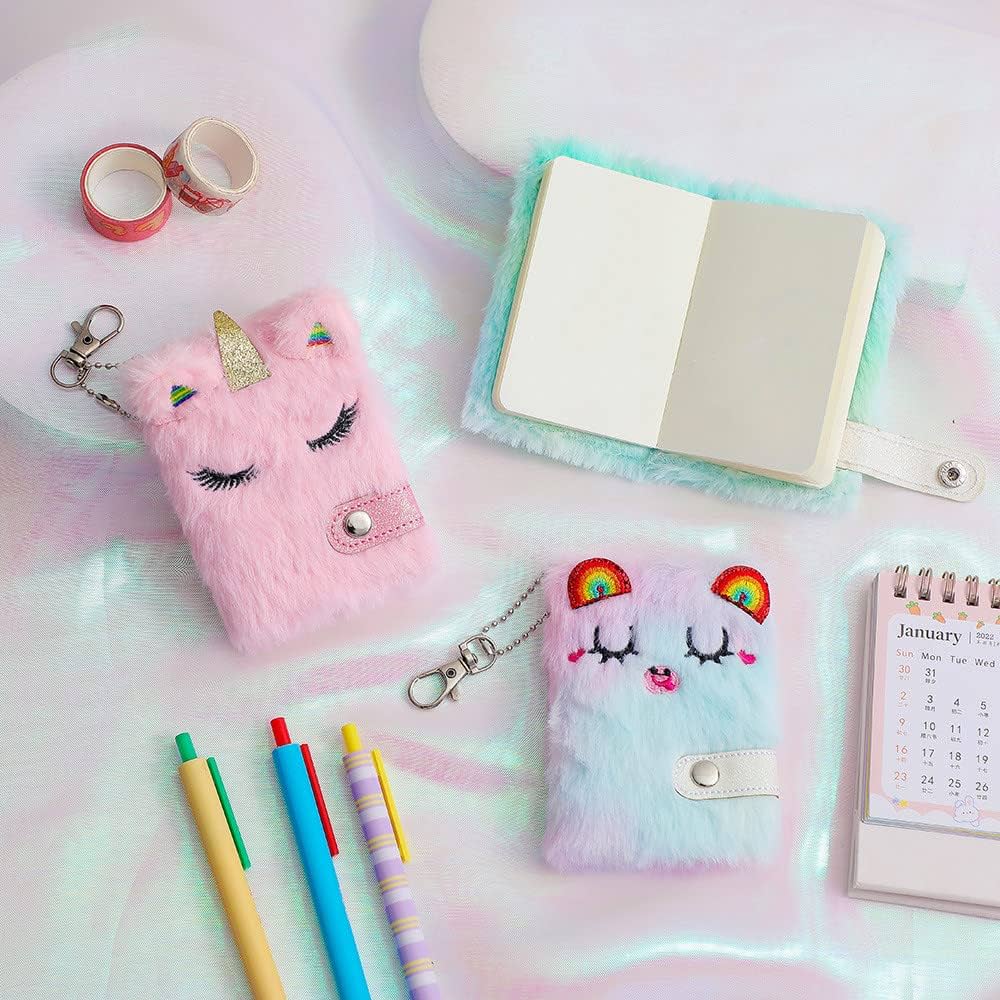 Caviotess Cute Animal Koala Plush Mini Pocket Notebook with