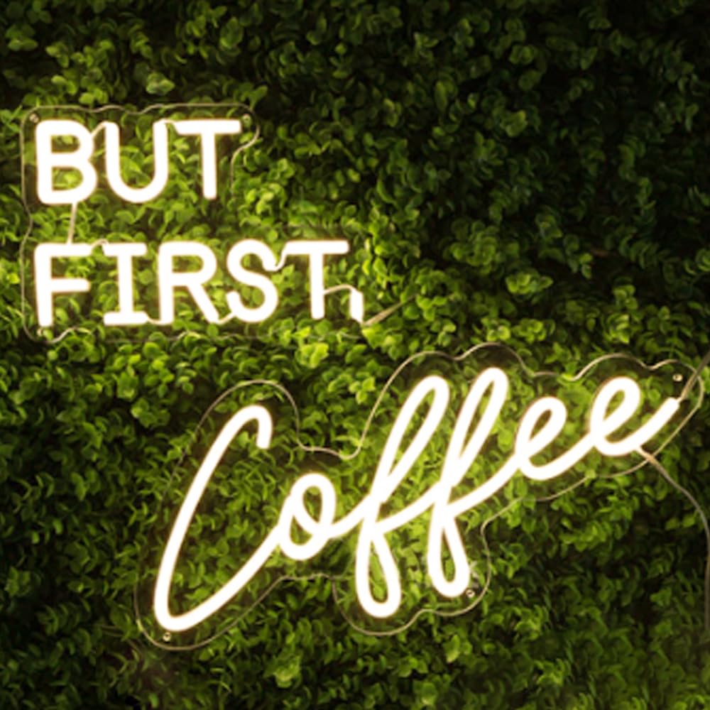LED Sign Coffee Bar Neon Signs Café Led Lights Wine Wall Decorative Night Lamps Party Decoration Light USB Brightness Adjustable