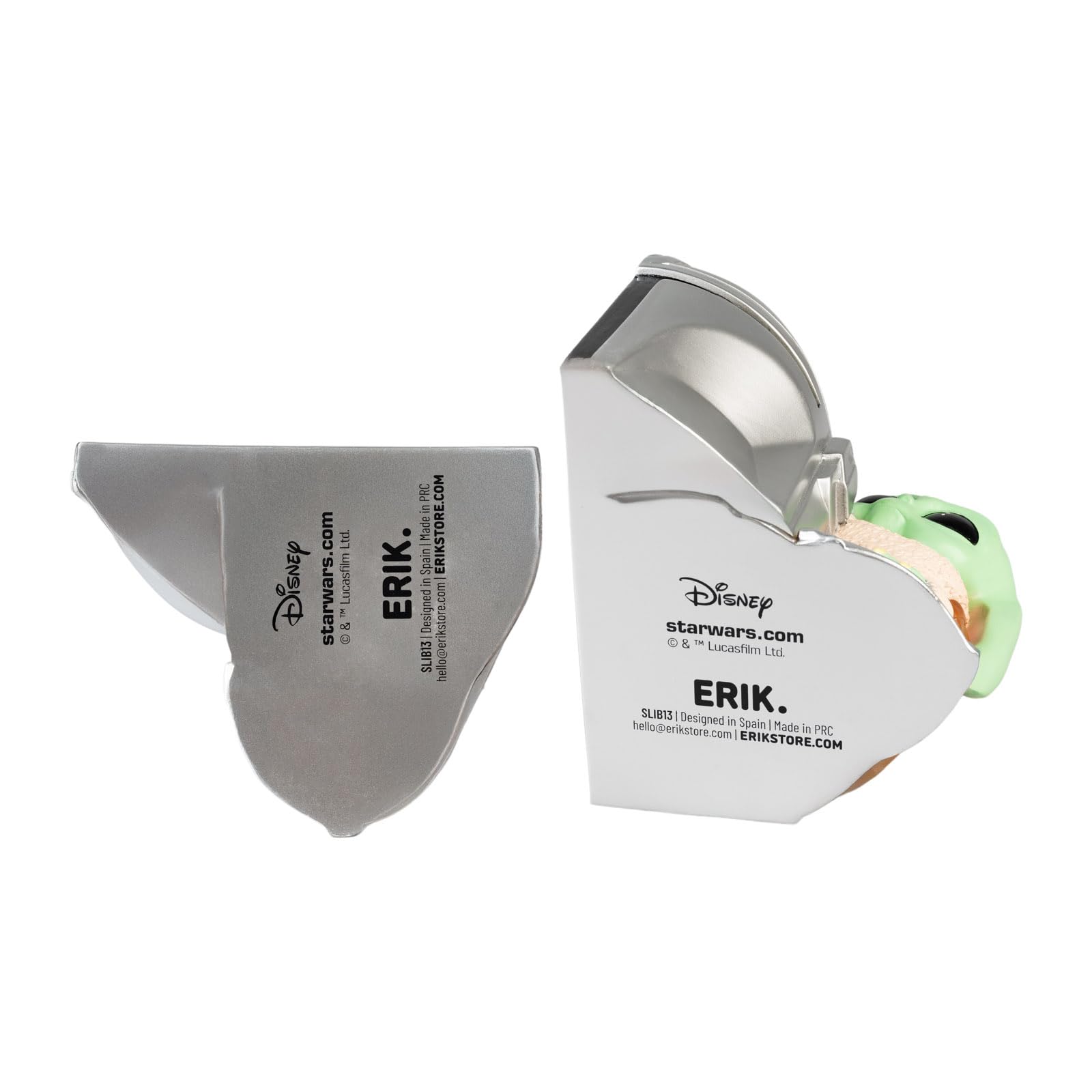 Grupo Erik Star Wars Mandalorian Grogu Baby Yoda Buchstütze Buchständer | Book Nook Kinder und Erwachsene ca. 12,3 x 15,4 x 14,9 cm Offizieller Star Wars Figur Merch Geschenke