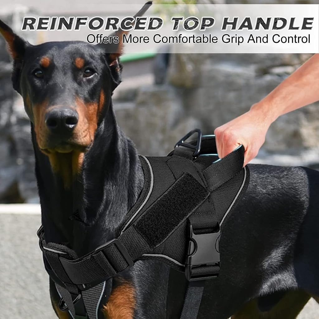 Taktisches Hundegeschirr In Camouflage Design – Größe M – Mit Frontclip & 3 D-Ringen Für No-pull Training