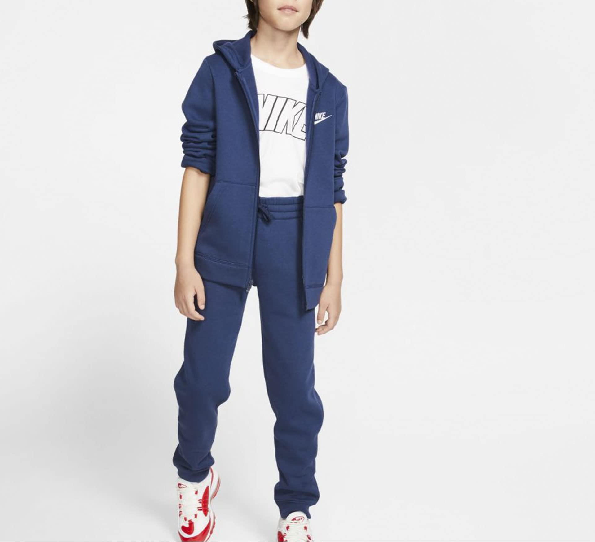 Nike Chłopcy U Nsw Core Bf Trk Suit Dres, Granatowy(Midnight navy), Rozmiar M