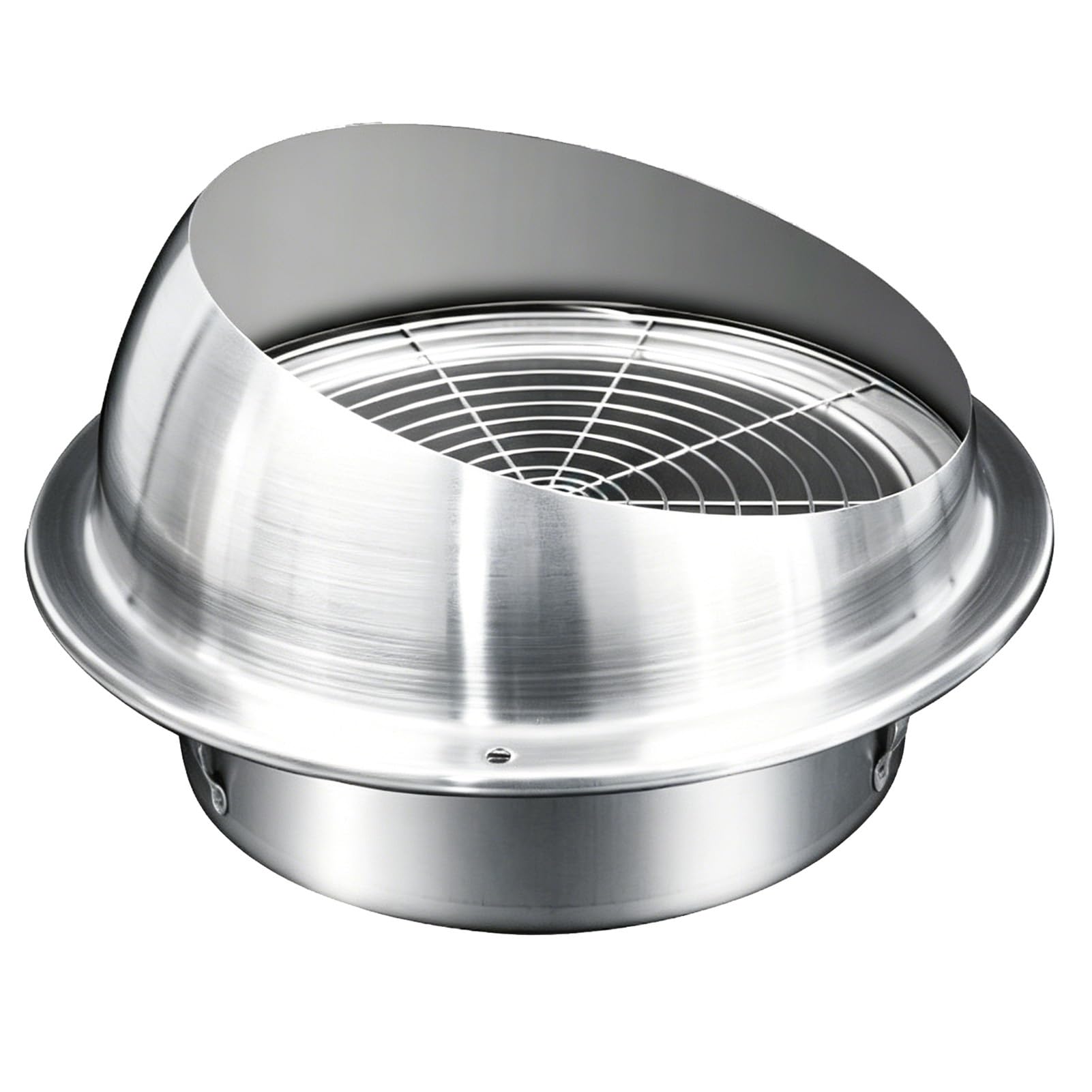 Rejilla de Ventilación Exterior, 150/160/180/200 mm, Acero Inoxidable, Redonda, Campana de Ventilación, Malla Metálica, Campana Extractora, Conducto de Ventilación de Climatización(180mm/7inch)
