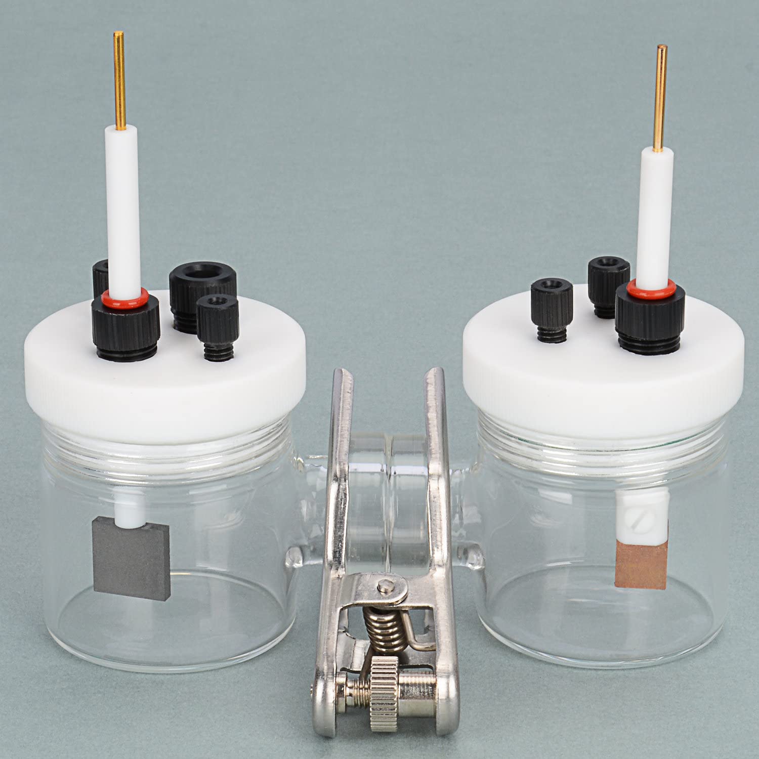 stonylab Electrodo Lámina de Grafito, Pureza del 99,95% 15 x 15 x 3 mm Cátodo de Grafito con Varilla de Cobre para Laboratorio Electroquímico