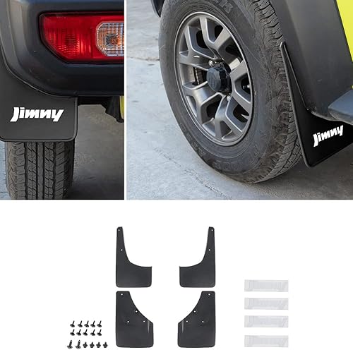 Bestmotoring Kit de guardabarros de barro delantero y trasero ABS para automóvil Suzuki Jimny 2019-2023