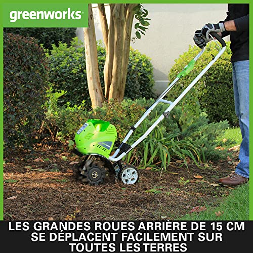 Motobineuse sans fil Greenworks 40V pour sol compact - 6