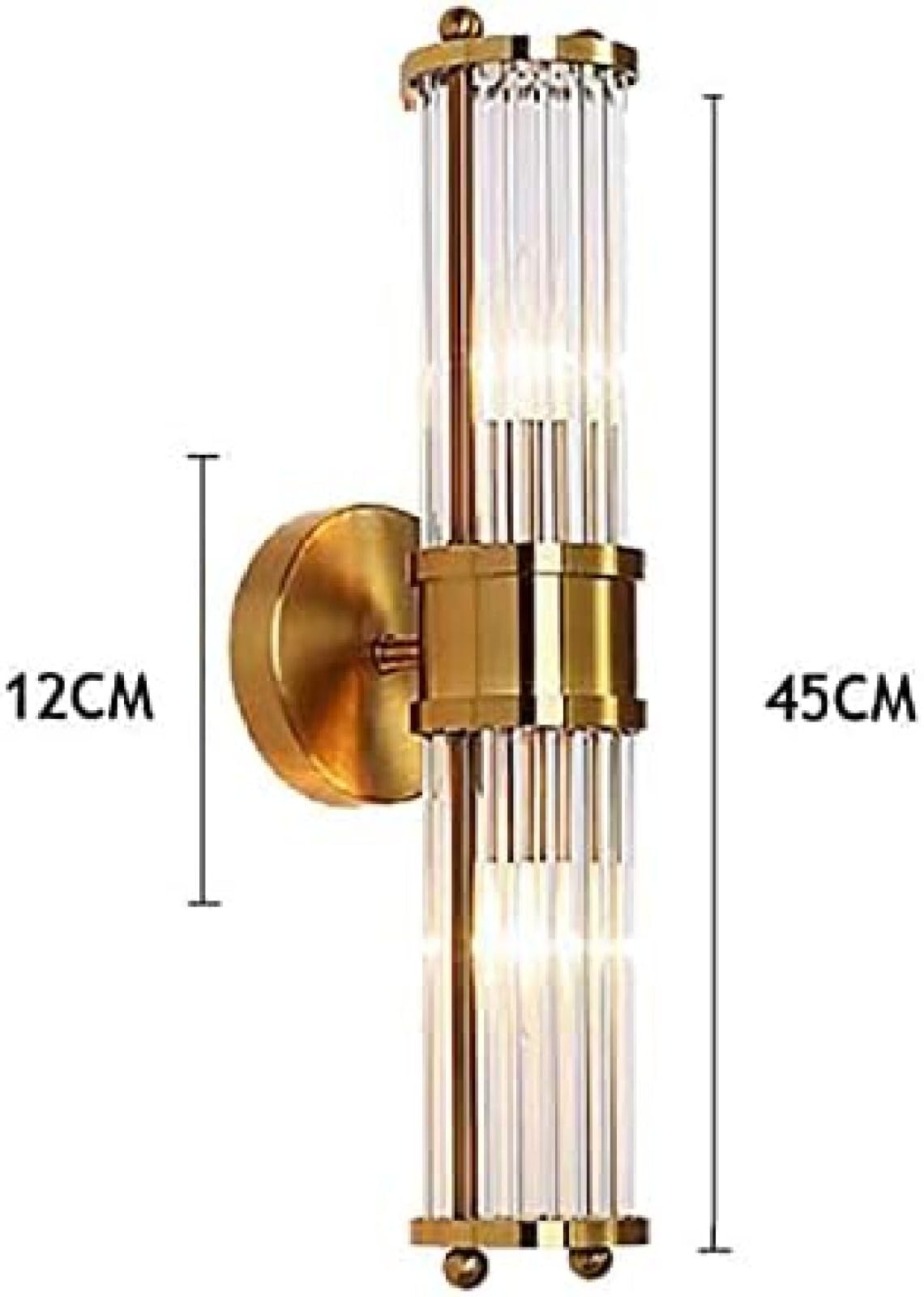 Vintage Gold LED Wall Mount Light Fixture,E14 Modern Wall Sconce