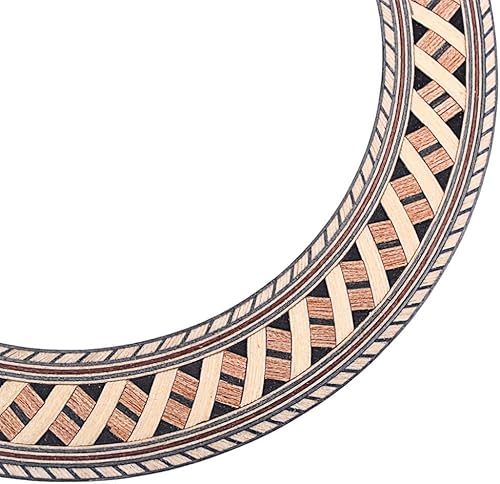 Miniatura 6 de Healifty Calcomanía de roseta de guitarra, tiras curvadas para agujero de sonido, laminado, fácil aplicación, decoración de guitarra no dañina,