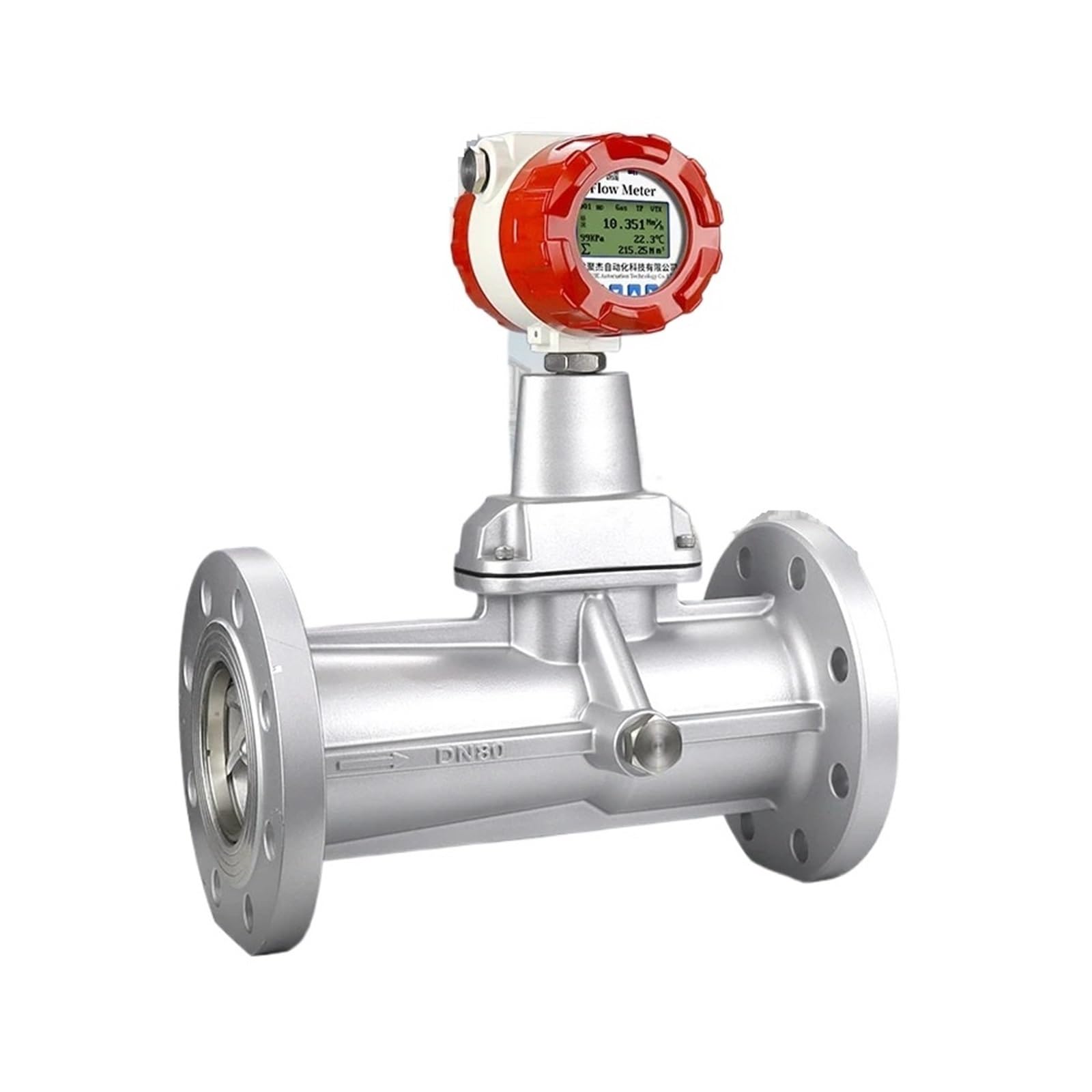 Air Gas Flow Meter Precession Vortex Flowmeter Flange Connection Digital
