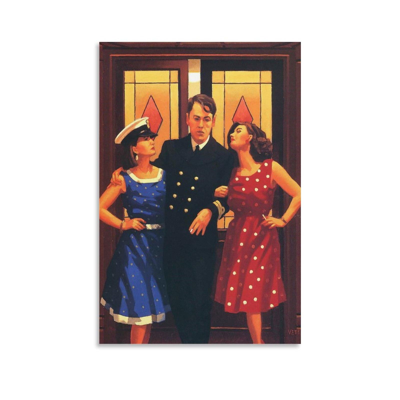 And So to Bed by jack_vettriano Wall Art Prints Poster Picture Print Canvas Poster Wall Paint Art Posters Decor Modern Home Artworks 08x12inch(20x30cm)