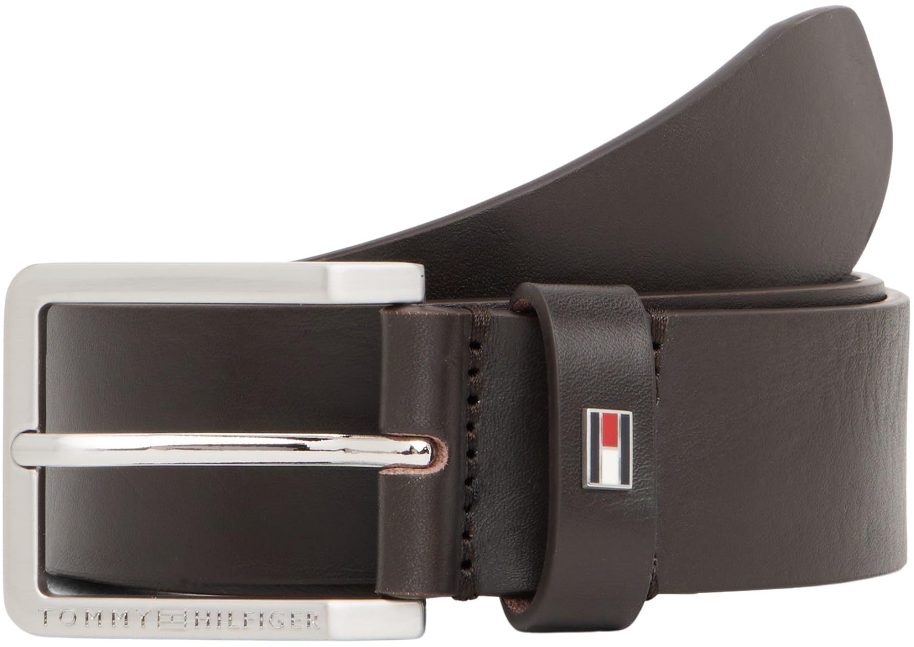 Tommy Hilfiger Men's OLIVIER 3.5 EXT AM0AM13755 Fixed Belt, BROWN, 110