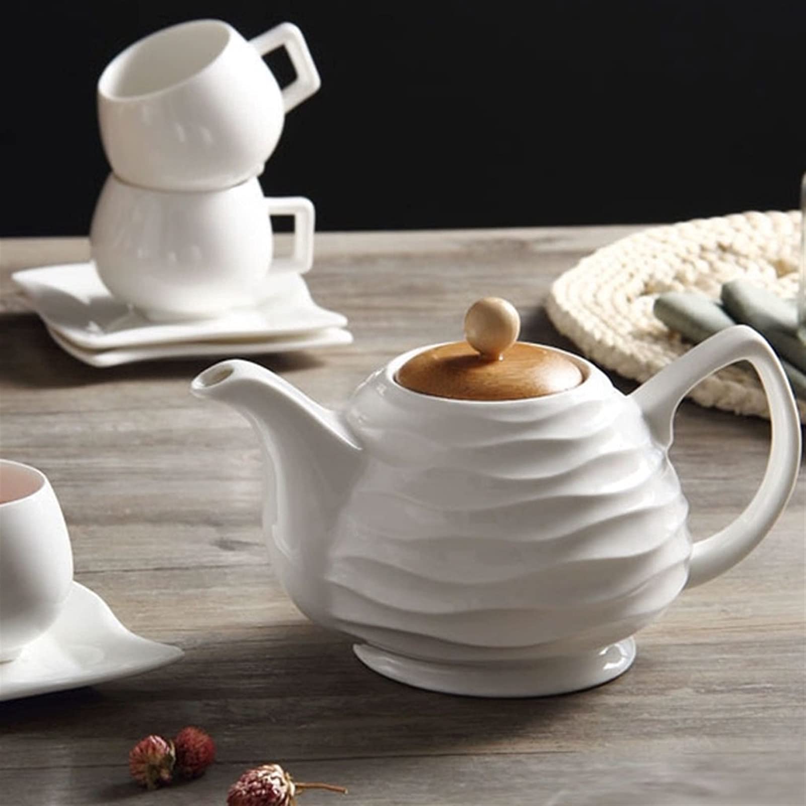 Tazze da caffè Set da Regalo Tazza di caffè Set da caffè Set da Sposa Ceramica Pure Bianco Bianco Pomeriggio Pomeriggio Set da tè Tazza da tè Set di Tazze da caffè