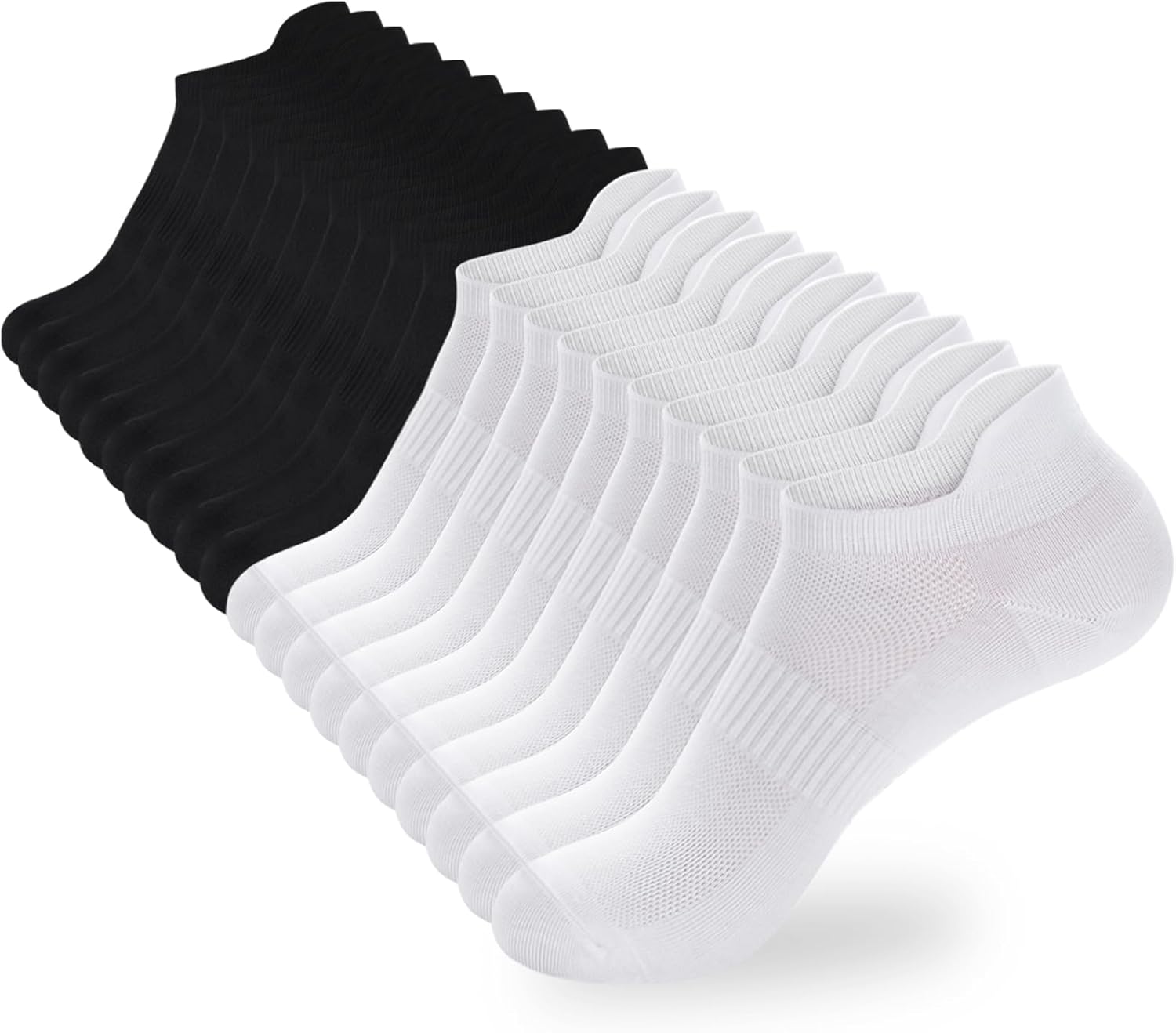 Ankle Socks Women's and Mens - 6/10 Pairs Low Cut Tab & No Show Athletics Running Socks