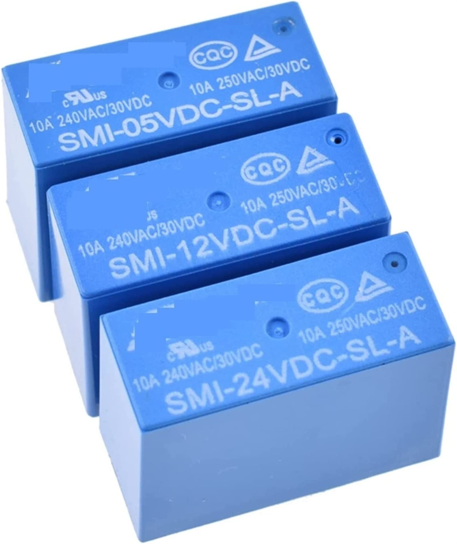 LKPEHTAGN Relay 10PCS Power Relays SMI-05VDC 12VDC 24VDC-SL-A 5V 12V 24V 10A 4PIN