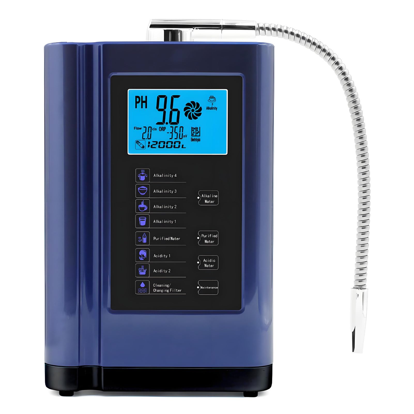 DNEPEI Hydrogen Alkaline Water Machine with -500mV ORP Antioxidant Blue