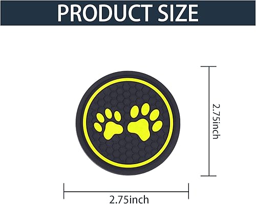 Miniatura 2 de Fogfar Pack-2 - Posavasos antideslizante de silicona para automóvil, accesorios para el interior del automóvil, para la mayoría de automóviles,