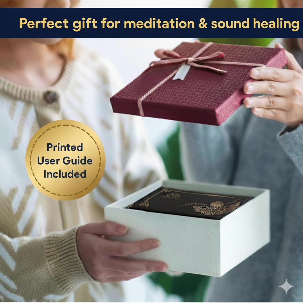 Juego de tenedores de afinación para curación, 128 Hz, 136,1 Hz, 256 Hz, 528 Hz, chakra, yoga y meditación, incluye guía de papel y generador de frecuencia para curación, instrumentos de
