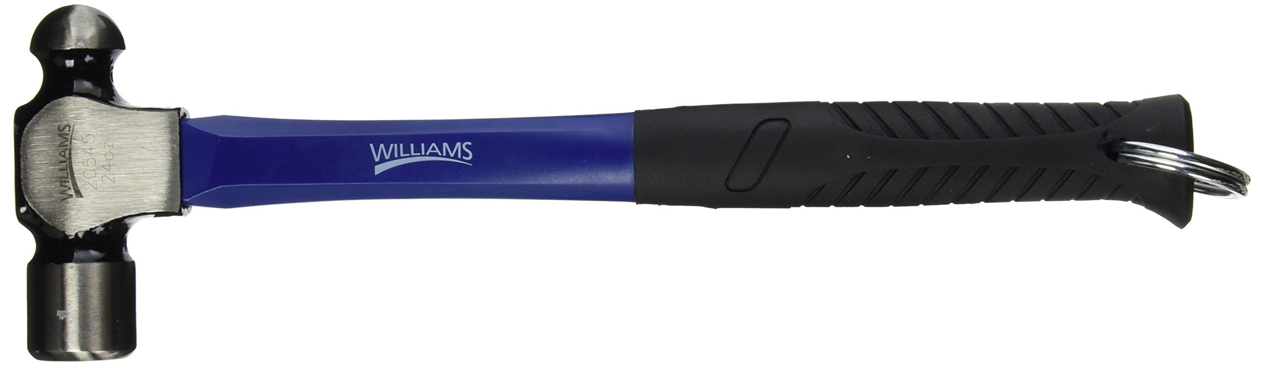 Williams 20545-TH Tools at Height Ball Peen Hammer with Fiberglass Handle, 24 oz