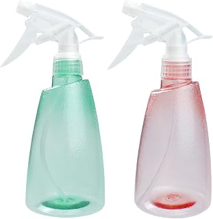 2 Pack 500ML Mist Spray Bottles Refillable Sprayer Leak Proof Trigger Spraying Bottle with Mist Stream for Cleaning, Gardening