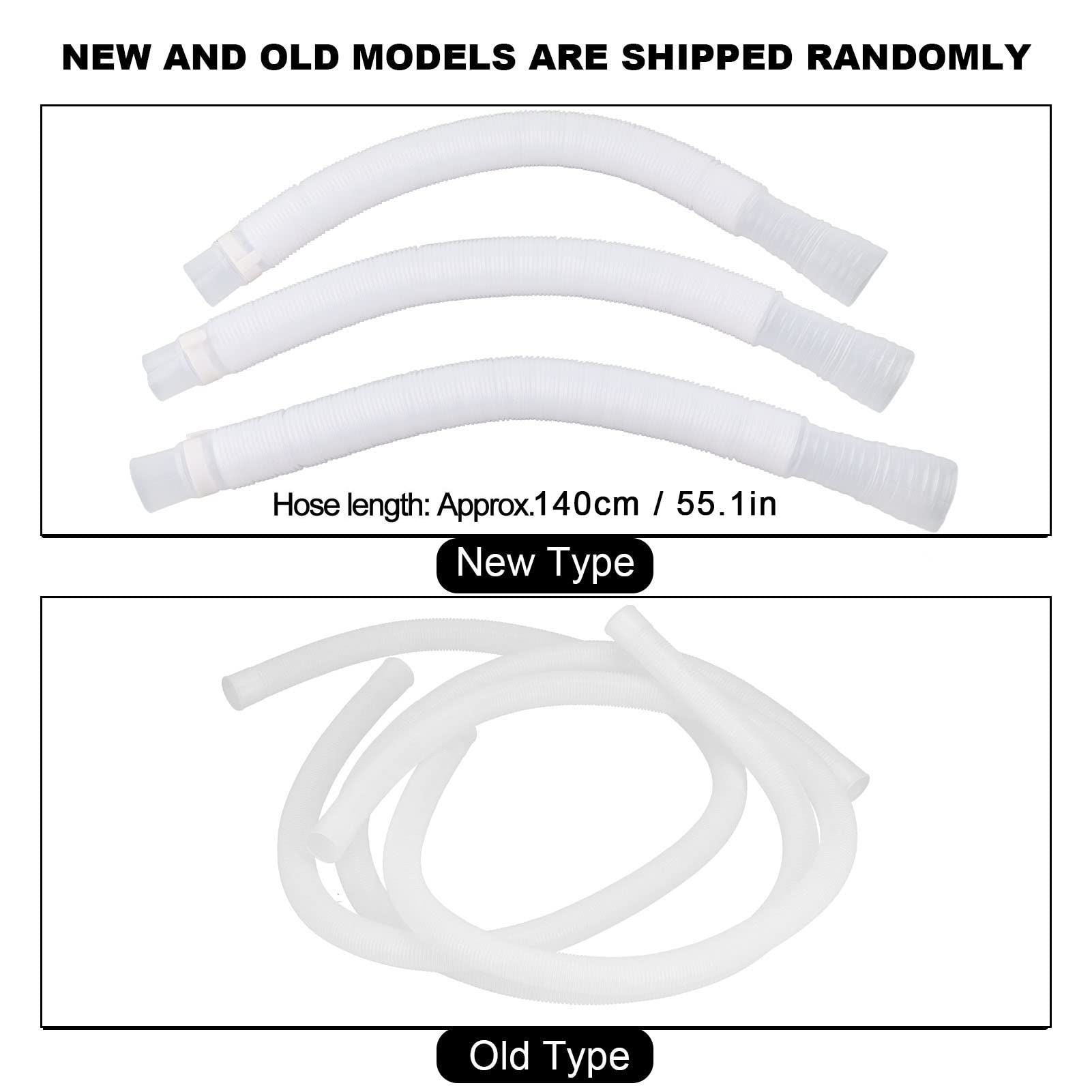 3Pcs Swimming Pool Hose,Swimming Pool Accessories,Hose Polyethylene Plastic Replacement Pressure Resistant Leak Proof Pool Pump Hose