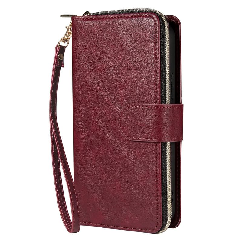 Étui Samsung Galaxy Note 10 portefeuille rouge housse à rabat - 3