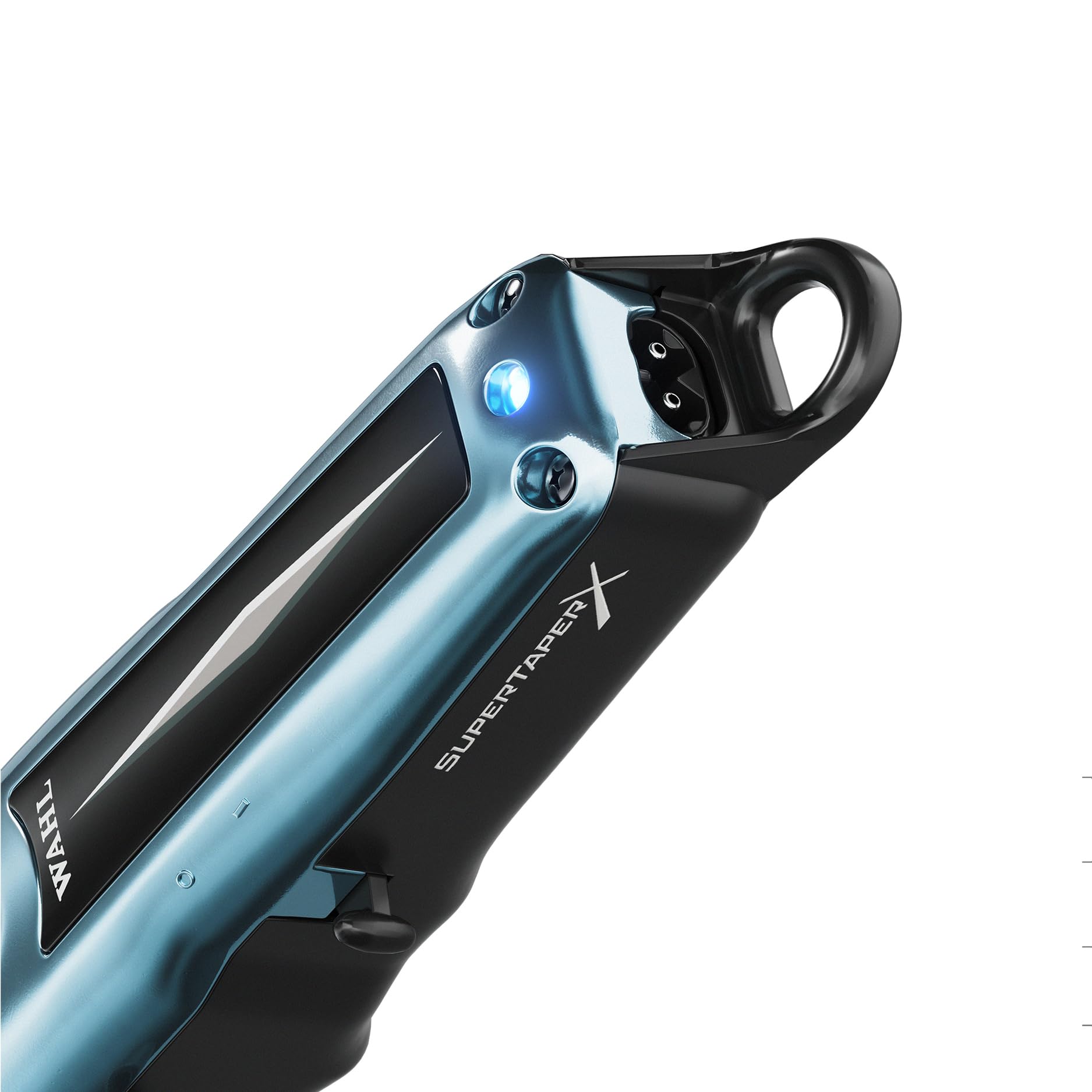 Wahl Super Taper X, Kabelgebunden- und kabelloses Kombigerät, Blau | Clipper mit T-Form-Klinge und versetzten Zähnen, Rotationsmotor 6500 U/min, Netz oder Akku, 100 Minuten Laufzeit