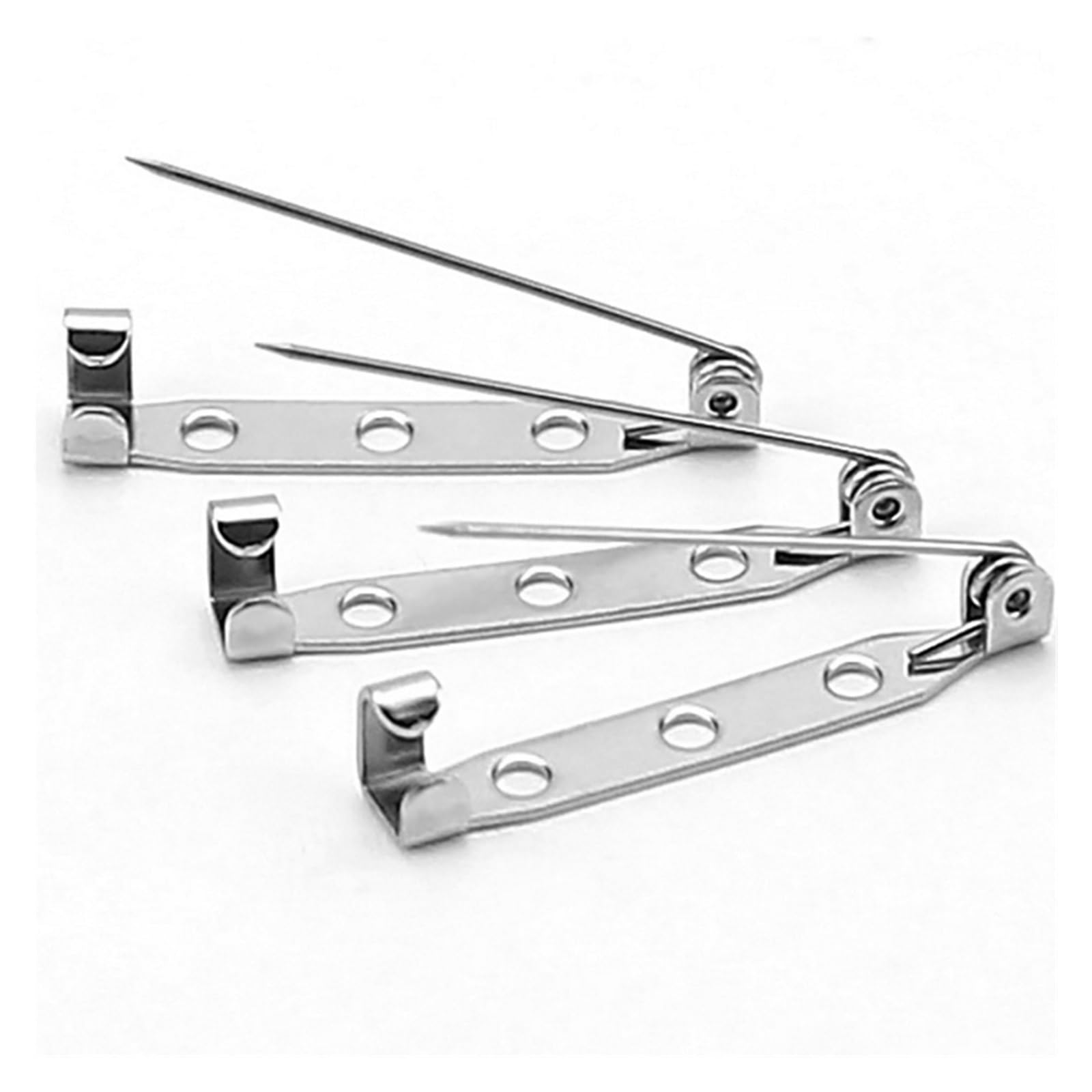 Zapięcia do broszek, Stainless Steel Brooch 30pcs DIY Jewelry Findings Clasp Base Pins for Badge Making Supplies(19 mm)