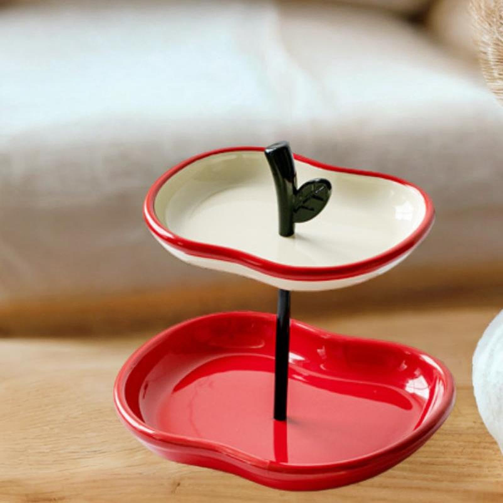Soporte para Frutas Y Pasteles, Bandeja de Servir, Expositor de Frutas de Cerámica Creativa, Adecuado para La Mesa de Centro de La Cocina Y de