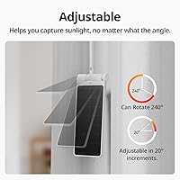 Vista 4 de SwitchBot Solar Panel Charger for Curtain 3 - Performance Upgrade, Easy to Use, Support Low Light Charging, Smart Solar Panel for SwitchBot Curtain
