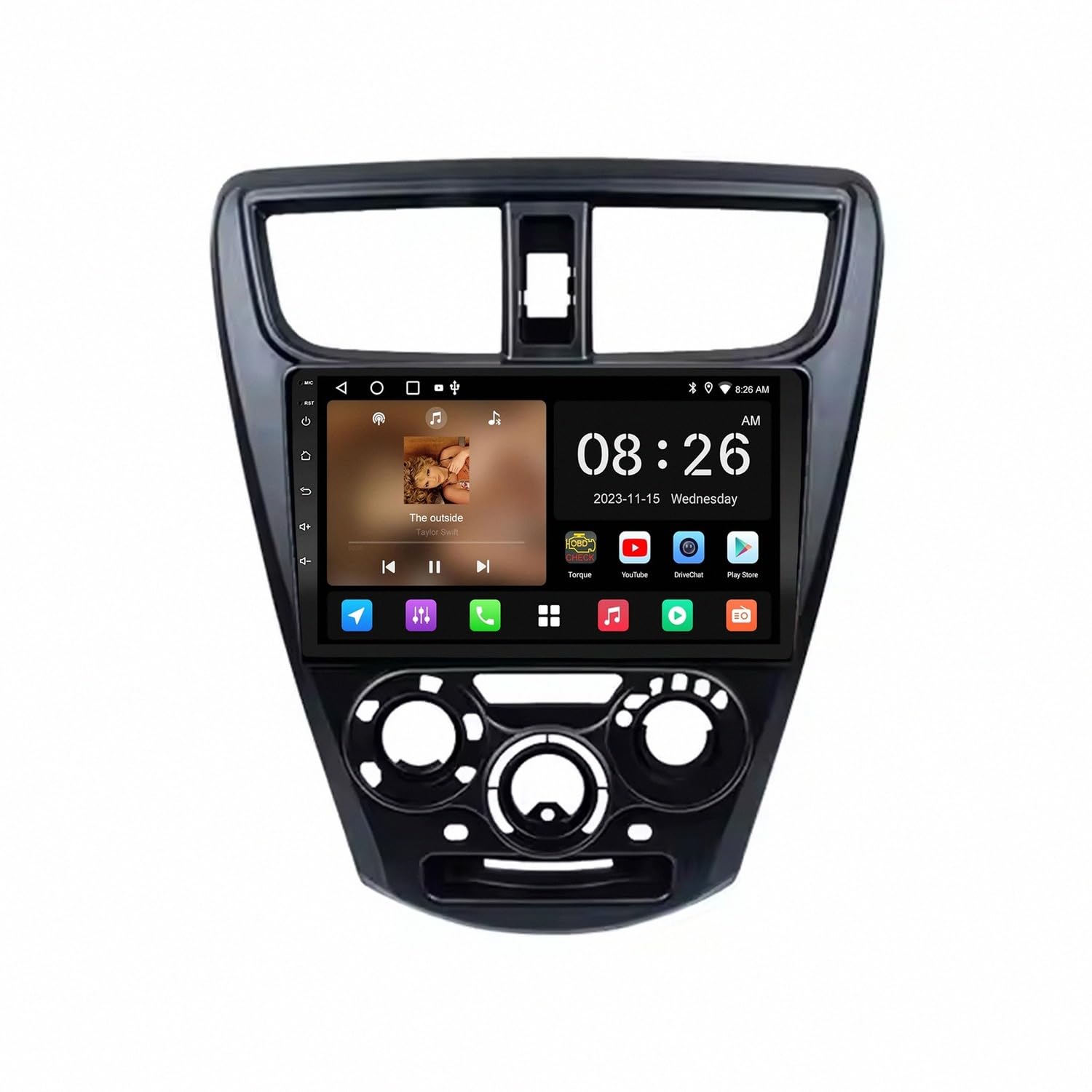 Bezprzewodowy Ekran Apple Carplay Android Auto dla Toyota Perodua Axai 2015 Przenośny Ekran Dotykowy Apple Carplay, Nawigacja Gps/Sterowanie, 4 Rdzeń 2G+32G