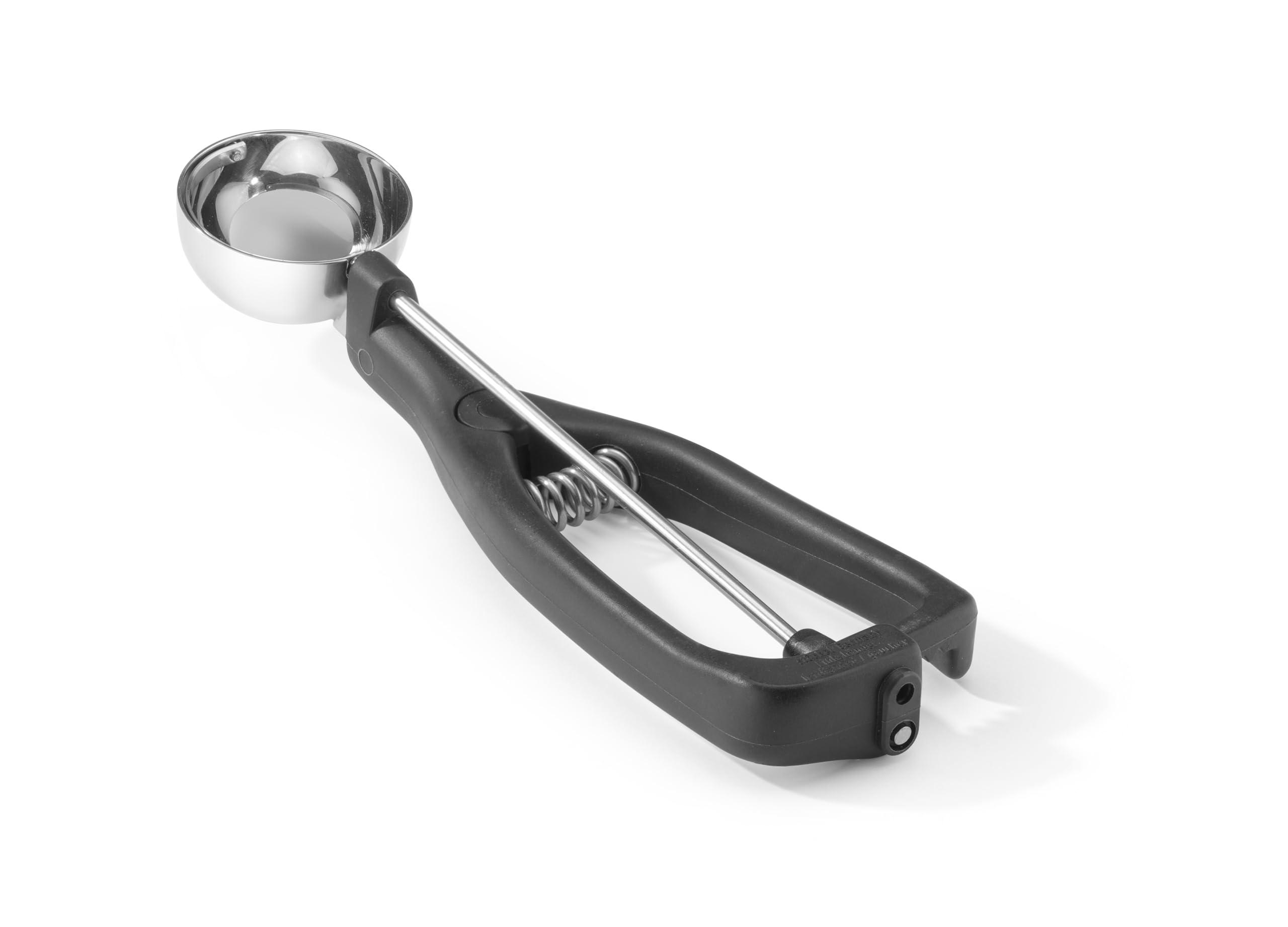 HENDI Eisportionierer für Linkshänder, Stöckel, mit Auslöser, mit farbiger Pins, ergonomischer Griff, Eislöffel, Eiscreme Löffel, Eiscreme Kugel, 1/30, ø49mm, Edelstahl, Polyamid