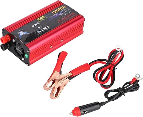 Miniatura 9 de Inversor de corriente para automóvil de 1500 W, adaptador de convertidor de cargador USB, onda sinusoidal modificada, CC 12V24V a CA 220V, inversor