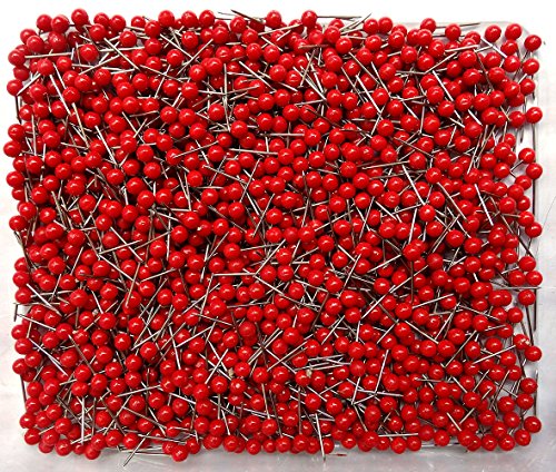 Skkxy 1/8 inch mappa Tacks 200-count red