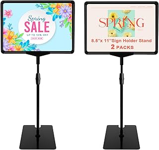 Sign Holder Stand,Sign Stand for Display,Adjustable Sign Holders For Table Top，Table Sign Holders 8.5