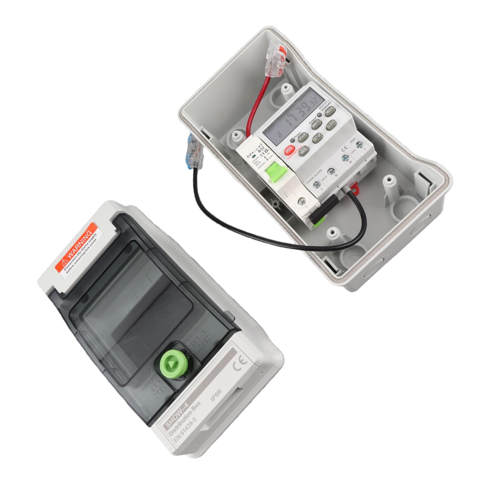 Keenso Digital Timer Switch Box for Outdoor Use with 7 Day Programmable