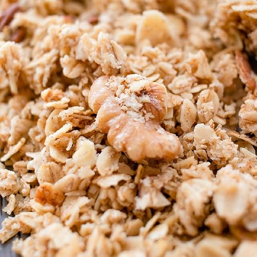 Miniatura 5 de Mrs. Barr's Natural Foods Granola | Almendra, nuez y nuez | Avena orgánica certificada sin gluten | Textura suave | Lote pequeño | Calidad gourmet |